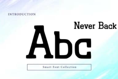 Never Back by Wow Magic — Slab Serif Font — thumbnail 2