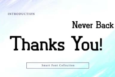 Never Back by Wow Magic — Slab Serif Font — thumbnail 3