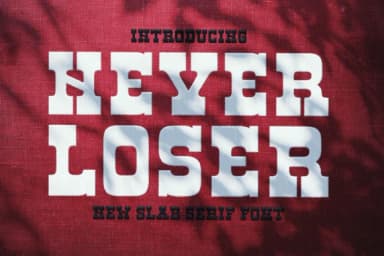 Never Loser by Ade (7NTypes) — Slab Serif Font — thumbnail 1