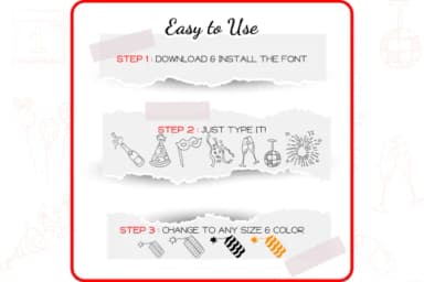 New Year by WADLEN — Dingbats Font — thumbnail 4