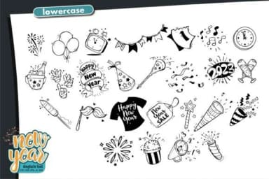 New Year by onoborgol — Dingbats Font — thumbnail 3