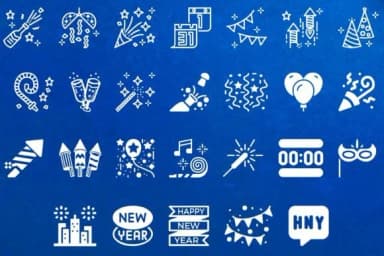 New Year by Mary Kay's Magic — Dingbats Font — thumbnail 3