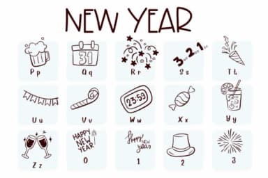 New Year by Sirinart — Dingbats Font — thumbnail 3