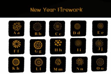 New Year Firework by Ketsarin — Dingbats Font — thumbnail 2