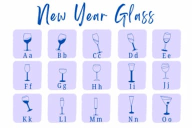 New Year Glass by Suphitchaya — Dingbats Font — thumbnail 2