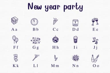 New Year Party by Nongyao — Dingbats Font — thumbnail 2