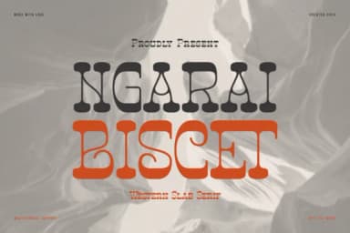 Ngarai Biscet by Denustudios — Slab Serif Font — thumbnail 1