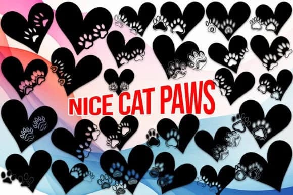 Nice Cat Paws by MOMAT THIRTYONE — Dingbats Font