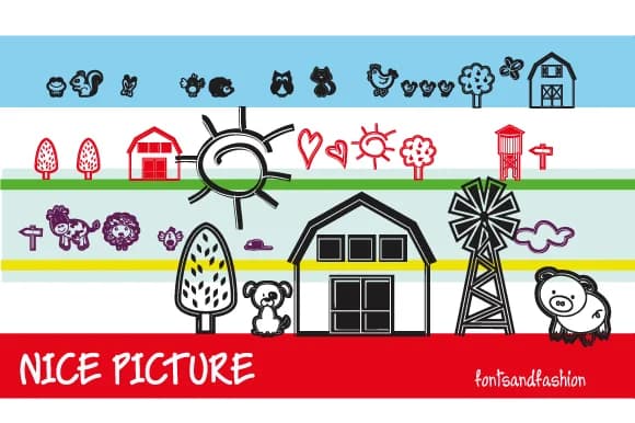 Nice Picture by Fontsandfashion — Dingbats Font
