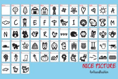 Nice Picture by Fontsandfashion — Dingbats Font — thumbnail 2