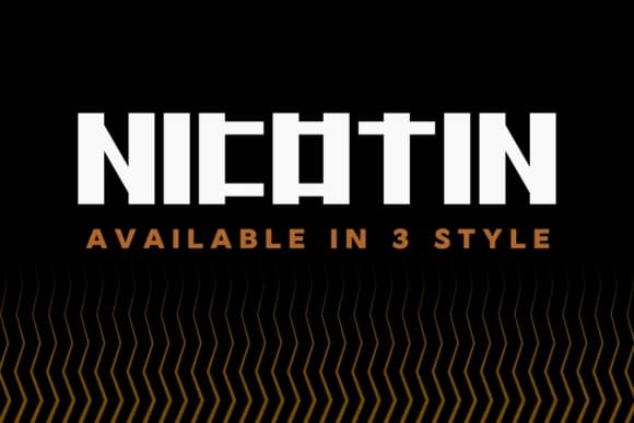 Nicotin by basyar — Slab Serif Font