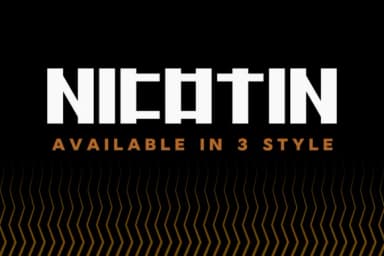 Nicotin by basyar — Slab Serif Font — thumbnail 1