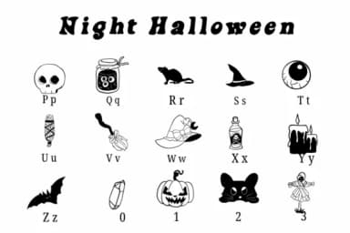 Night Halloween by Suphitchaya — Dingbats Font — thumbnail 3