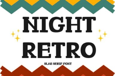 Night Retro by Cutie Kate Studio — Slab Serif Font — thumbnail 1