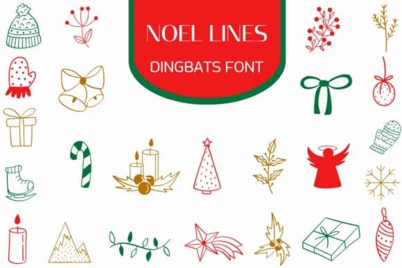 Noel Lines by Heartcraft Atelier — Dingbats Font