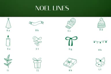 Noel Lines by Heartcraft Atelier — Dingbats Font — thumbnail 2