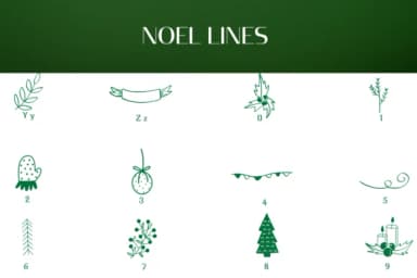 Noel Lines by Heartcraft Atelier — Dingbats Font — thumbnail 4