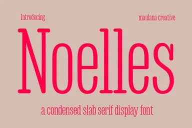 Noelles by Maulana Creative — Slab Serif Font — thumbnail 1
