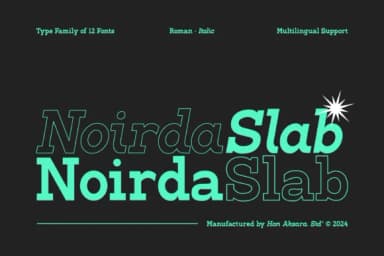 Noirda by Hanaksara Studio — Slab Serif Font — thumbnail 1