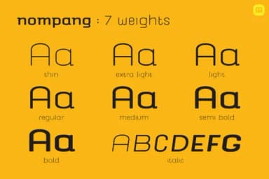 Nompang by DHAMMADHA STUDIO — Slab Serif Font — thumbnail 2
