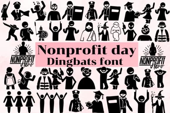 Nonprofit Day by Nongyao — Dingbats Font