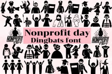 Nonprofit Day by Nongyao — Dingbats Font — thumbnail 1