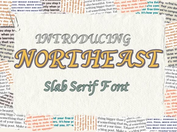 Northeast by Pukka De — Slab Serif Font