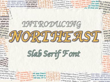 Northeast by Pukka De — Slab Serif Font — thumbnail 1