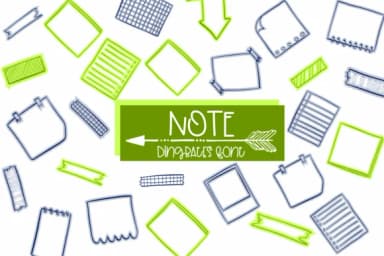 Note by Sirinart — Dingbats Font — thumbnail 1