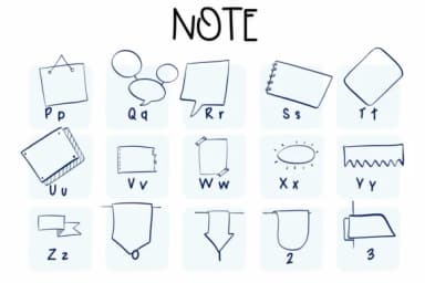 Note by Sirinart — Dingbats Font — thumbnail 3