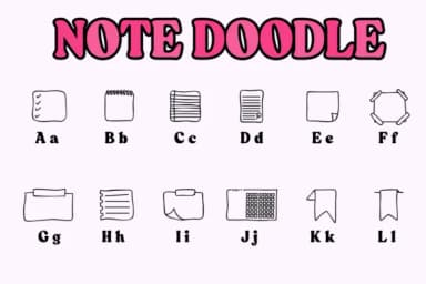Note Doodle by Chonada — Dingbats Font — thumbnail 2