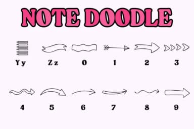 Note Doodle by Chonada — Dingbats Font — thumbnail 4