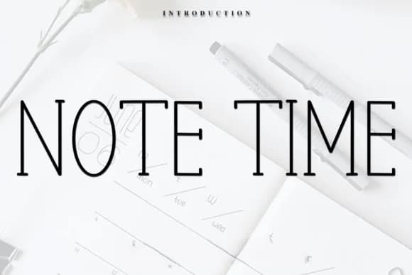 Note Time by FreshTypeINK — Slab Serif Font