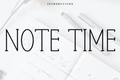 Note Time by FreshTypeINK — Slab Serif Font — thumbnail 1