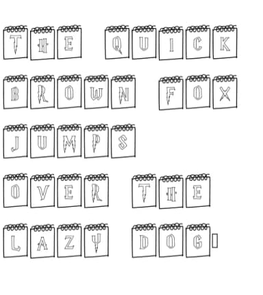 Note-worthy by Happy Bamboo — Dingbats Font — thumbnail 4