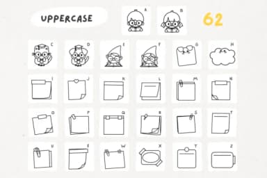 Notebook Doodle by Babymimiart — Dingbats Font — thumbnail 8