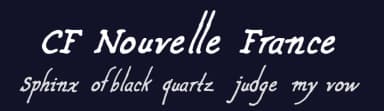 CF Nouvelle France by Cloutierfontes — Script Handwritten Font — thumbnail 2
