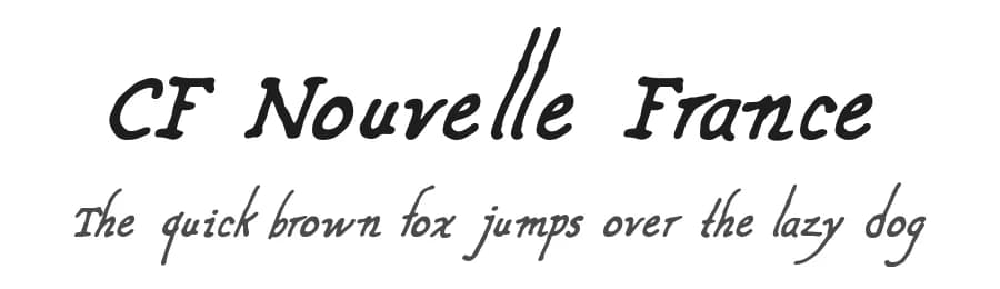 CF Nouvelle France by Cloutierfontes — Script Handwritten Font