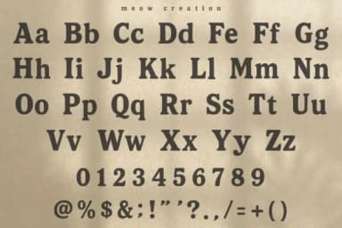 Nova Glow by Meow Creation — Slab Serif Font — thumbnail 2