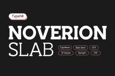 Noverion Slab by typehill — Slab Serif Font — thumbnail 1