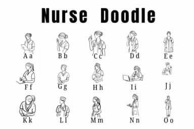 Nurse Doodle by Suphitchaya — Dingbats Font — thumbnail 2