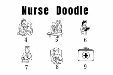 Nurse Doodle by Suphitchaya — Dingbats Font — thumbnail 4