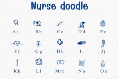 Nurse Doodle by Sontaya — Dingbats Font — thumbnail 2