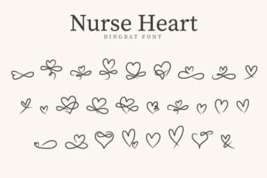 Nurse Hearth by CraftedType Studio — Dingbats Font — thumbnail 1