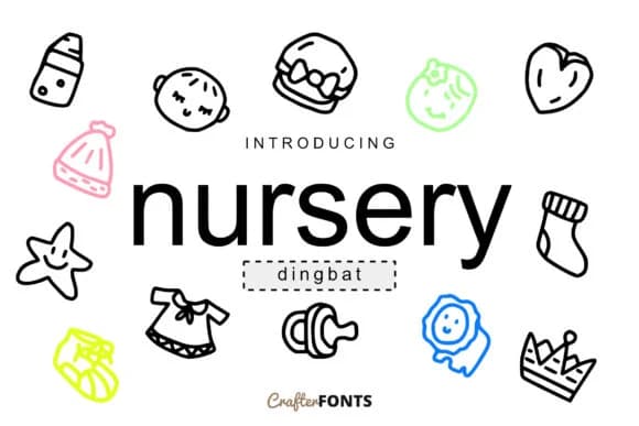 Nursery by CrafterFonts — Dingbats Font