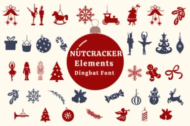 Nutcracker Elements by Pui Art — Dingbats Font — thumbnail 1