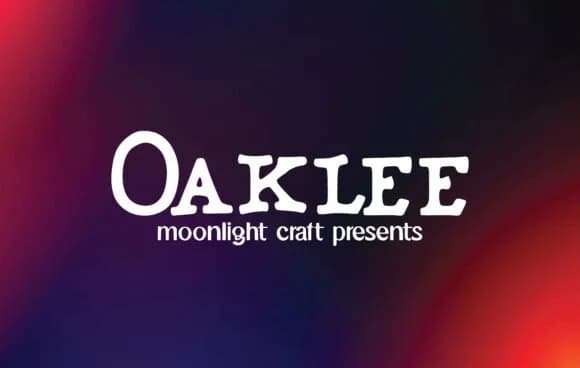 Oaklee by moonlight craft — Slab Serif Font