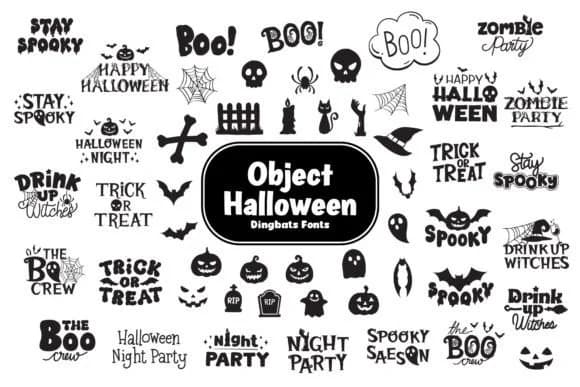 Object Halloween by Fox7 — Dingbats Font