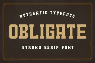 Obligate by Artiveko — Slab Serif Font — thumbnail 1
