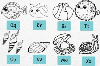 Ocean Animals by Petal Pixels — Dingbats Font — thumbnail 3